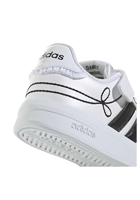 Adidas Grand Court 3.0 Shoes White Black Girls Kids ADIDAS CORE | Sneakers | KH8835-